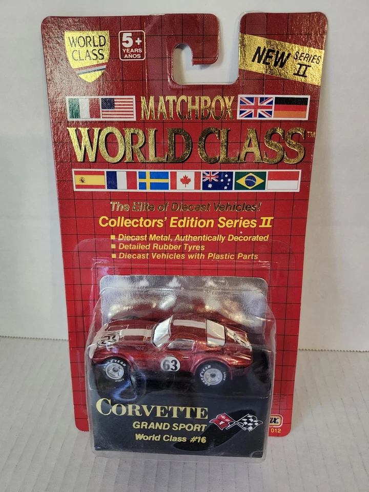 Matchbox World Class Series 2 Corvette Grand Sport #16 1989
