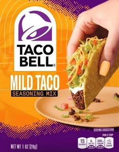 2-Packs Taco Bell Mild Taco Seasoning Mix (1 oz Per Pack) FREE SHIPPING - Picture 1 of 4