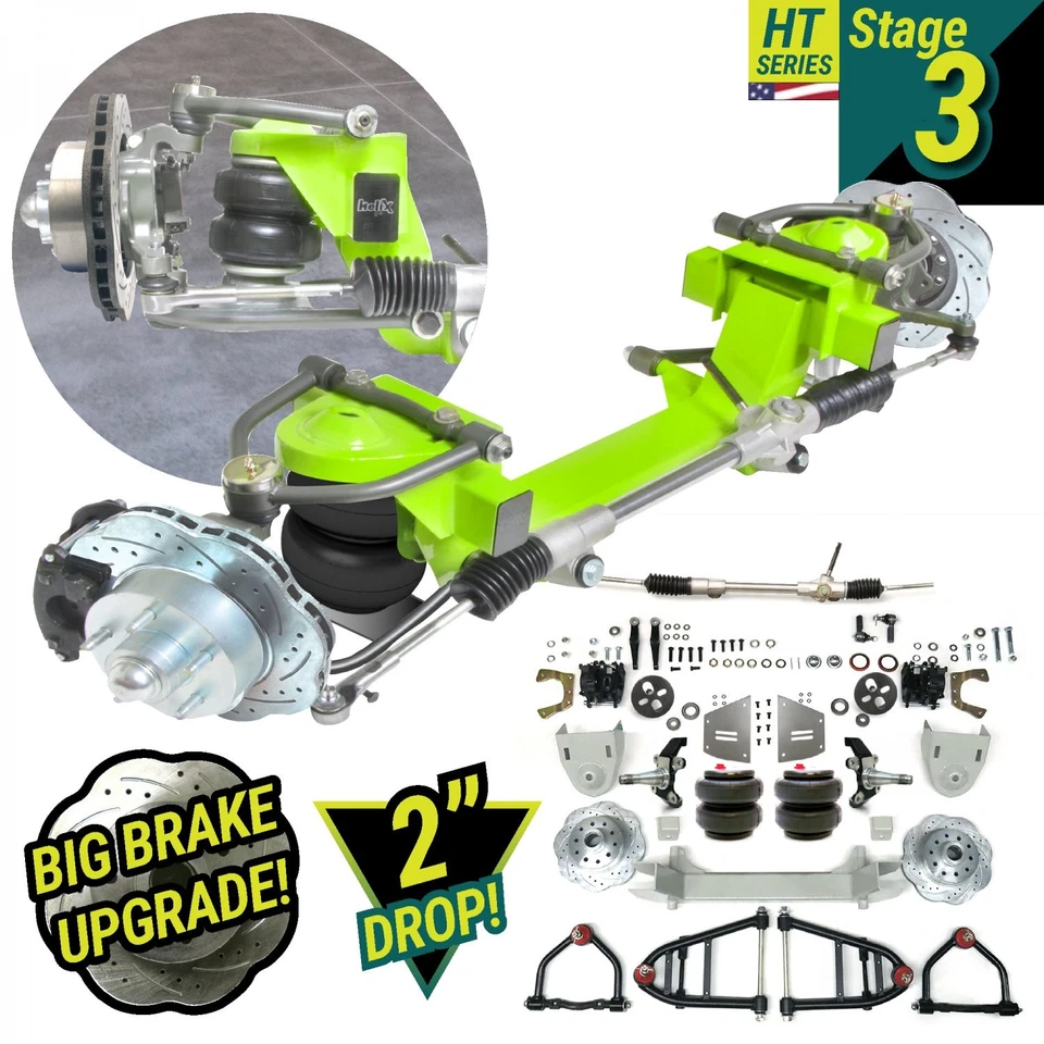 36 Nash Car Mustang II IFS Air Ride 2" Drop 5x5 Manual LHD Rack Foto 1 de 4