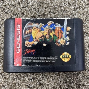 Lost Vikings Game Sega Genesis Authentic (Game Only) - Tested & Works - Picture 1 of 3