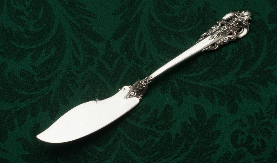 Grande Baroque - Cuchillo de mantequilla maestro de plata esterlina sólida Wallace 7,5" Foto 1 de 1