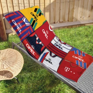 Bayern Retro Shirt Montage Beach Towel Classic Kit Munich Etc Gym Travel Sport - Picture 1 of 1