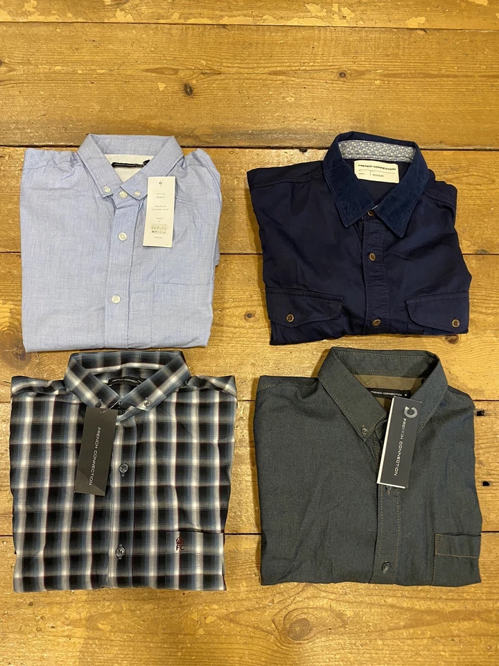 FRENCH CONNECTION BUNDLE - 4 X Shirts Small COMBINED SRP £200 - Image 1 of 1
