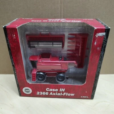 Ertl 1/64 Case IH 2366 Axial-Flow Combine w/Corn & Grain Heads #4614 NIB - Image 1 of 4