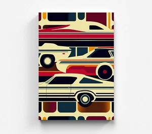 Máquinas lienzo color coche mural lienzo arte museo arte - Imagen 1 de 7