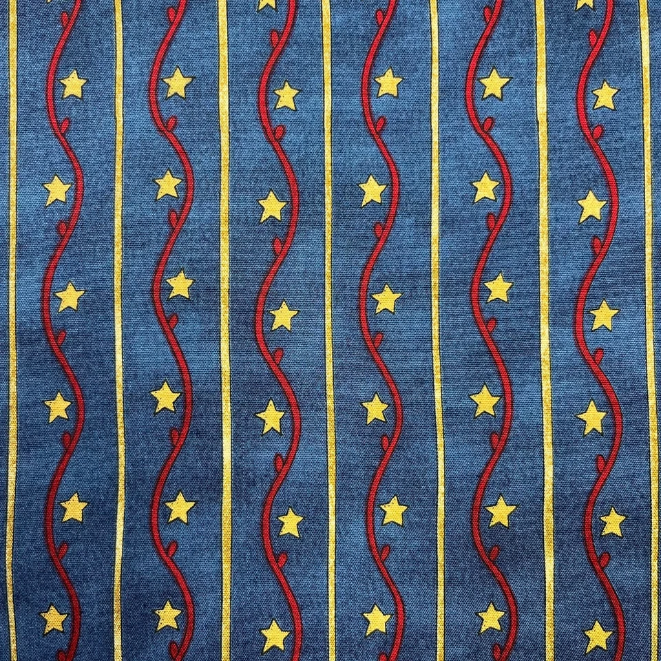Patriotic Stars Stripes Fabric by Deb Strain for Moda Fabrics 100% Cotton - Image 1 of 4