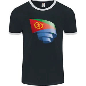 Camiseta rizada bandera eritrea día bandera fútbol hombre timbre FotL - Imagen 1 de 11