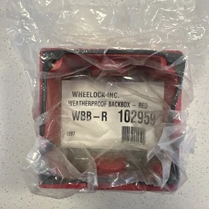 Wheelock Weatherproof Backbox WBB-R 102959 New - Red Fire Alarm - Picture 1 of 4