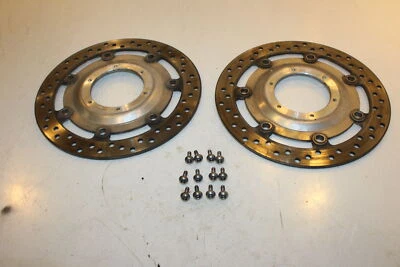 2002 Honda VTX1800 Front Left Right Brake Rotors Discs 45220-MCH-003 - Image 1 of 4