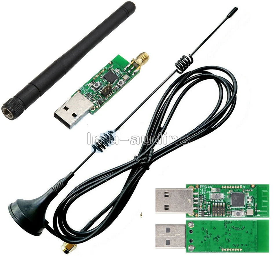 Bluetooth4.0 CC2531 Zigbee USB Sniffer Packet Protocol Analyzer 8dbi Antenna NEW - Bild 1 von 1