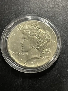 1921-P $1 PEACE SILVER ONE DOLLAR - Picture 1 of 4