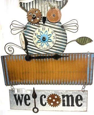Owl Magnet Address Welcome Sign Metal Wall Decor By Sunset Vista 17.5x14” - Image 1 of 4