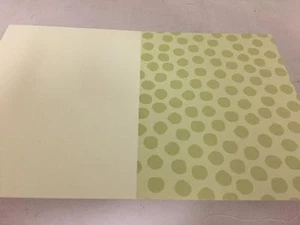 Polka Dot Green & Cream 5 Card Pack Set (s) 5x4 Scrapbooking Crafts - Picture 1 of 1