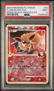 PSA 9 Flareon 60/111 Pokemon Cracked Ice Alt Holo Art POP 8 (Only 1 Higher) RARE - Picture 1 of 2
