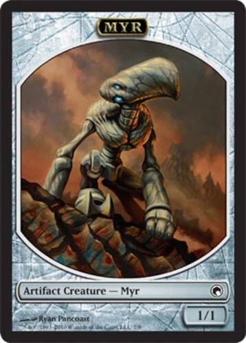 Myr Token ~ Heavily Played Scars of Mirrodin MTG Magic UltimateMTG Artifact Card - Image 1 of 1