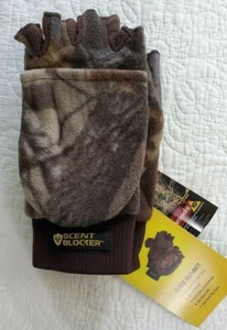 NEW Robinson Real Tree Fleece Glo-Mitt Gloves Mittens Scent Blocker Thinsulate - Picture 1 of 6