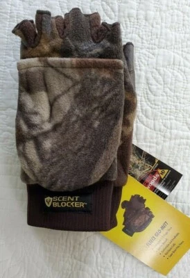 NEW Robinson Real Tree Fleece Glo-Mitt Gloves Mittens Scent Blocker Thinsulate - Image 1 of 4