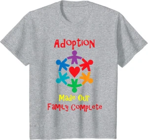 Adoption Families Parents Adopted Adopt Children Youth Unisex T-shirt - Picture 1 of 5