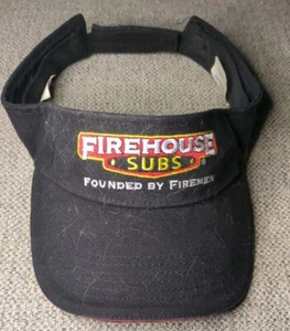 Firehouse Subs Employee Visor Black Embroidered Adjustable - Picture 1 of 5