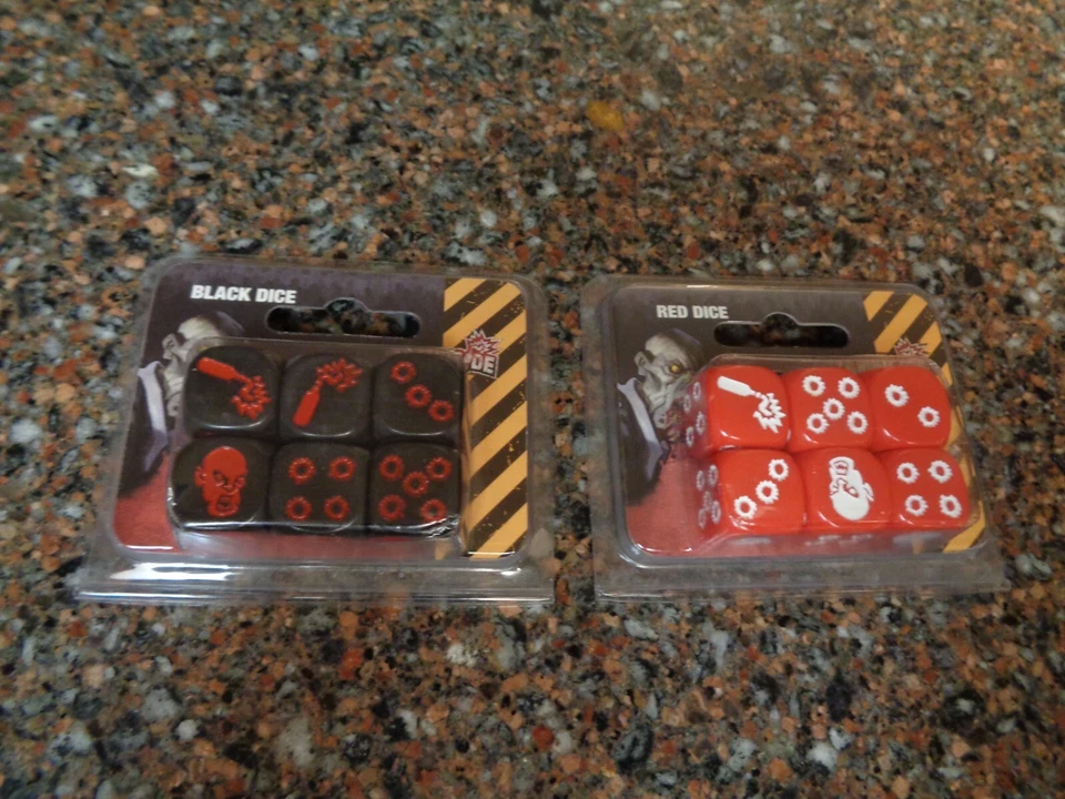 Guillotine Games Zombicide Red Dice Set of 6 - Factory
