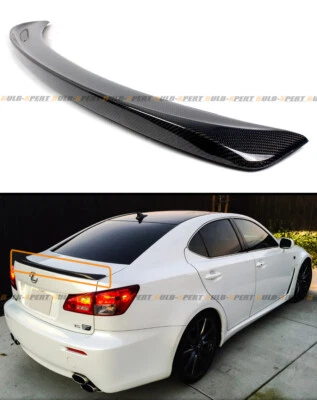 PARA 2006-2013 LEXUS IS250 IS350 ISF ESTILO F ALERÓN TRASERO FIBRA DE CARBONO REAL MALETERO Foto 1 de 3