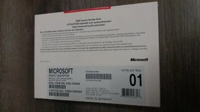 Microsoft win pro 7 SP1 64-bit dutch PK DSP OEI 611 DVD OEM system builder pack - Bild 1 von 4