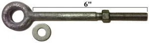 Paquete de un pernos de ojo de 3/8" x 6" forjados por caída perno de ojo galvanizado en caliente - Imagen 1 de 4