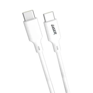 Cable láser 60W de carga rápida USB-C blanco 0,5 m - duradero y compacto - Imagen 1 de 4