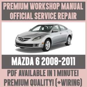WERKSTATTHANDBUCH SERVICE & REPARATURANLEITUNG für MAZDA 6 2008-2011 + VERKABELUNG - Bild 1 von 6