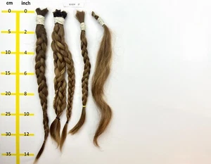 Europäisches Echthaar Rohhaare hellblond mind.100 Gr 30-35cm - 30022417 - Bild 1 von 1