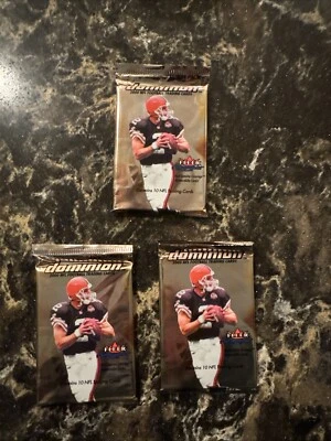 (1) 2000 Skybox Dominion football card sealed unopened pack Tom Brady RC? - Image 1 of 3