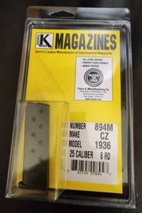 CZ 1945, 1936 (45, 36)  .25 ACP Triple K 894m Magazine Clip - Picture 1 of 6