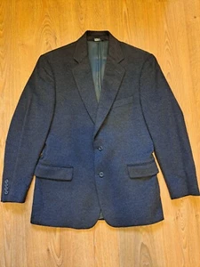 CASHMERE Harold Powell Sport Coat 42R Gray Blazer Suit Made in Italy - Picture 1 of 11