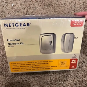 NetGear Powerline Network Wall-Plugged Ethernet Extender Wall Adapter Kit XE102G - Picture 1 of 3