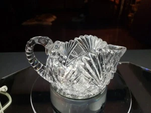 Creamer American Brilliant Period Cut Glass Crystal Libbey Princess #128 c.1896 - Picture 1 of 24