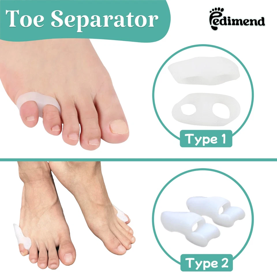 PEDIMEND Foot Small Toe Separator Pinky Toe Corrector Little Toe Straightener UK