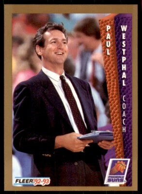 1992-93 Fleer Paul Westphal Basketball Cards #184 - Image 1 of 2