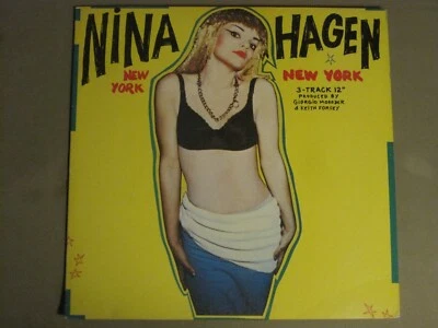 NINA HAGEN NEW YORK NEW YORK 12" 83 COLUMBIA DISCO SYNTH POP GIORGIO MORODER VG+ Foto 1 de 4