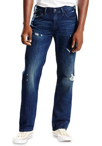 Levi's Men's 514 Straight Fit Destructed Jean 30 31 32 33 34 36 NWT - Picture 1 of 2