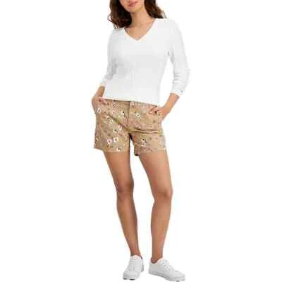 Pantalones cortos informales Tommy Hilfiger para mujer de bolsillo de algodón precio de venta sugerido por el fabricante 54 USD Foto 1 de 3