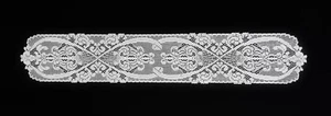 Candelabro runner da tavolo in pizzo bianco 9" x 50" soggiorno camera da letto sala da pranzo - Foto 1 di 5