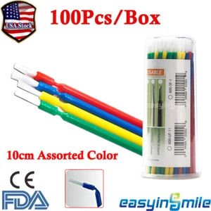 100 Stck. Dental Einweg Applikatoren Micro Bürste Biegbare Spitze Bürste biegbar 10 cm - Bild 1 von 12