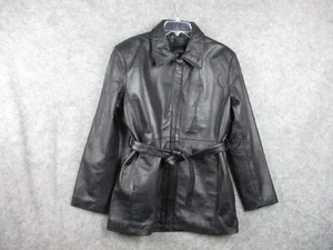 Canyon Outback New Zealand Lamb Leather Coat Mens Extra Large Black Jacket Lined - Picture 1 of 20