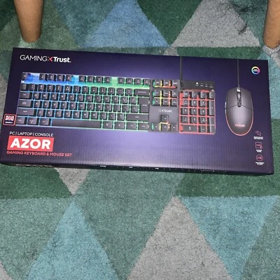 Trust GXT 838 AZOR Wired Gaming Mouse and Keyboard - Image 1 of 4