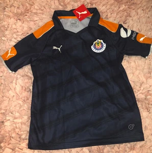 Puma Guadalajara Away Jersey 2016-17 Navy Orange Silver Size Youth Large Unisex - Picture 1 of 7