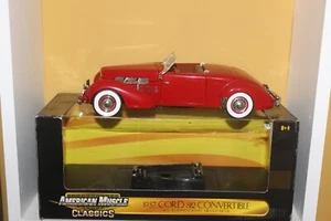 BOXED ERTL AMERICAN MUSCLE 1937 CORD 812 CONVERTIBLE 1/18 (MJ) - Picture 1 of 5