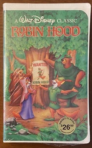 Walt Disney Black Diamond Classics Robin Hood VHS 1189 Sealed with WATERMARKS - Imagen 1 de 6
