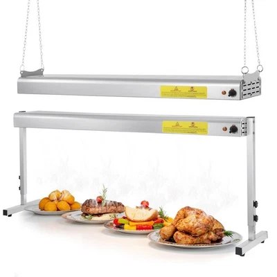 48-Inch Food Heat Lamp, 1350W Commercial Food Warmer Lamp Electric Strip Heater - Image 1 of 4