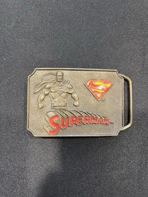 Vintage Rare Superman Belt Buckle Made By Lee Company.  Excellent Condition. - Image 1 of 2