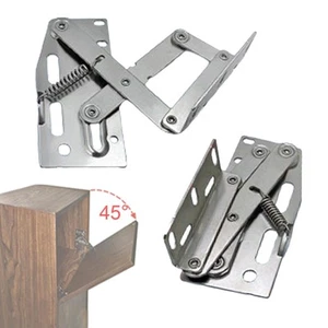 2 Pieces Tip Out Tray Hinges Spring Door Hinge for Kitchen Cabinet Doors - Picture 1 of 5